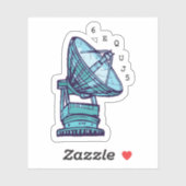 Sticker Ouah ! Signal SETI Message 6EQUJ5 8/15/77 (Feuille)