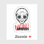 Sticker Ouah ! Signal SETI Message 6EQUJ5 8/15/77 (Feuille)