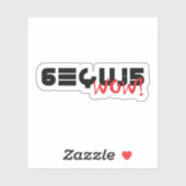 Sticker Ouah ! Signal SETI Message 6EQUJ5 8/15/77 (Feuille)