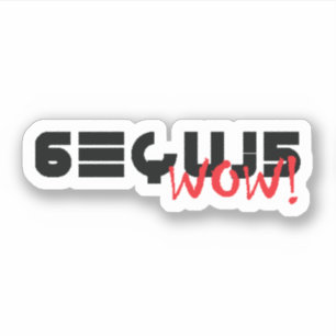Sticker Ouah ! Signal SETI Message 6EQUJ5 8/15/77