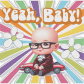 Sticker Ouais Baby Retro (Devant)