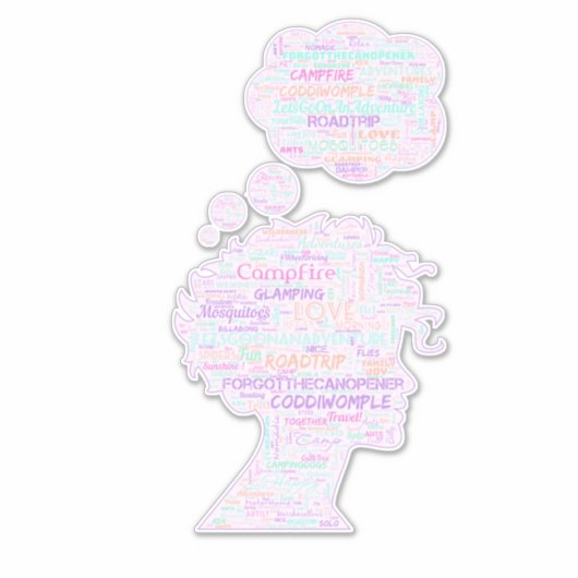 Sticker Oublié Le Camping Can Opener. (Devant)