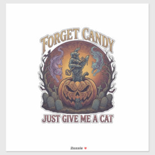 Sticker Oublie les bonbons, donne-moi simplement un chat H
