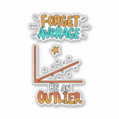 Sticker Oublier Moyenne Être Un Math Pun Mot Joke Cadeau (Devant)