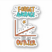 Sticker Oublier Moyenne Être Un Math Pun Mot Joke Cadeau (Devant)