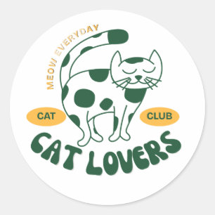 Sticker Oude Kat Liefhebber kat vader kat moed