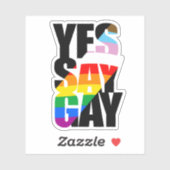 STICKER OUI DIT GAI (Feuille)