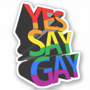 Sticker Oui Dites Gay