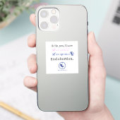 Sticker oui utérus, oui opinion (Téléphone)