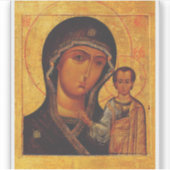 Sticker Our Lady of Kazan Orthodox Icon (Devant)