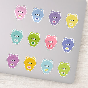 Sticker Ours arc-en-ciel mignon