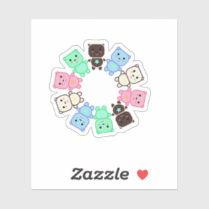 Sticker Ours colorés