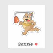 Sticker Ours comme coureur (Feuille)