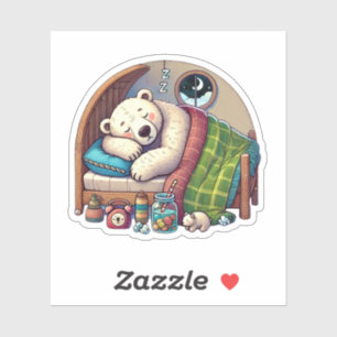 Sticker Ours couché