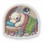 Sticker Ours couché (Devant)