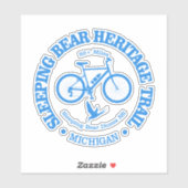 Sticker Ours couché HT (cyclisme) (Feuille)