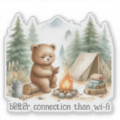 Sticker Ours de camping (Devant)