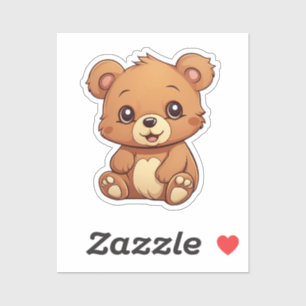 Sticker Ours de caricature