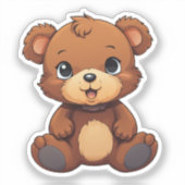 Sticker Ours de caricature (Recto)