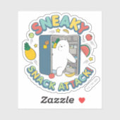 Sticker Ours De Glace - Attaque Snack Sneaky! (Feuille)