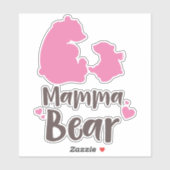 Sticker Ours De Maman, Ours Cub, Ours Mélange, Ours Petit, (Feuille)
