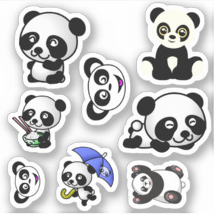 Sticker ours de panda .