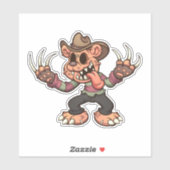 Sticker Ours De Peur - Fred ? (Feuille)