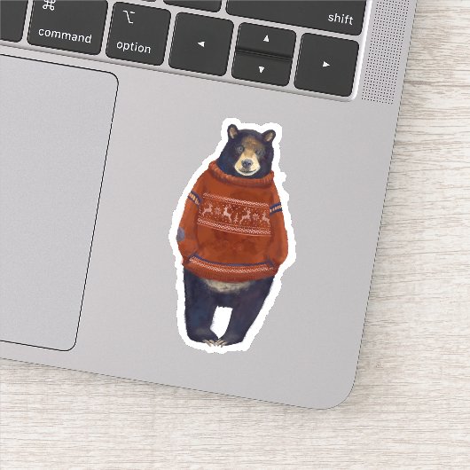 Sticker Ours de Sweer Red Reinder (Détail)