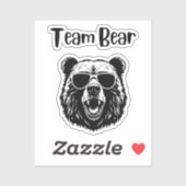 Sticker Ours d'équipe (Feuille)