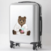 Sticker Ours des sciences (Sur valise)