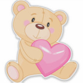 Sticker Ours en peluche (Devant)