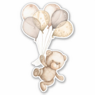 Sticker Ours en peluche Bébé Ours mou Animal