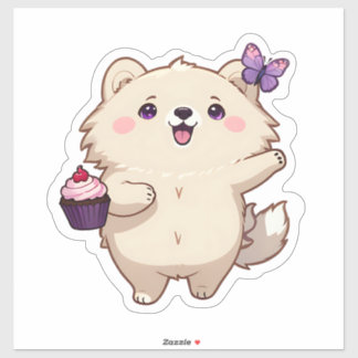 Sticker Ours en peluche mignon