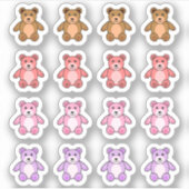 Sticker Ours en peluche mignons Planificateur mini décorat (Devant)