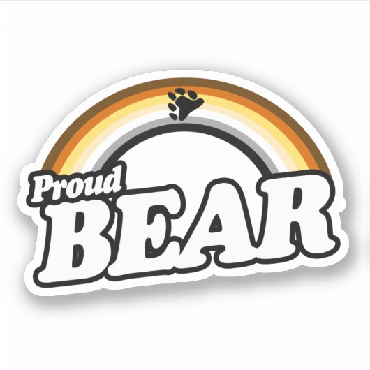 Sticker Ours et Fier (Devant)