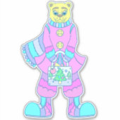 Sticker Ours heureux (Devant)