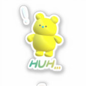 Sticker ours mignon (Recto)