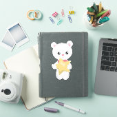 Sticker Ours mignon, Ours blanc, Ours en peluche, Ours de  (Couverture iPad)