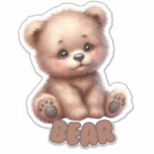 Sticker Ours mou - Nourriture (Devant)