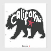 Sticker Ours noir de Californie (Feuille)