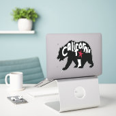 Sticker Ours noir de Californie (Ordinateur portable sur le bureau)