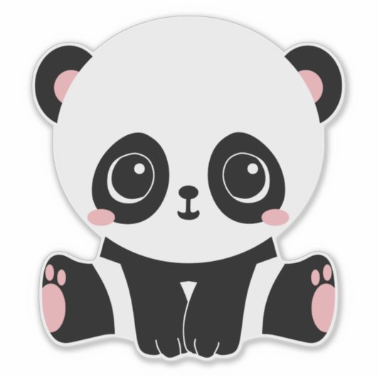 Sticker Ours Panda (Devant)