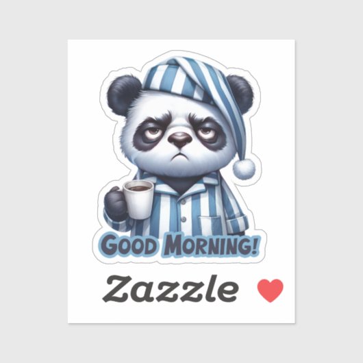 Sticker Ours Panda, Sticker Panda (Feuille)