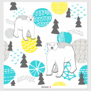 Sticker Ours polaire