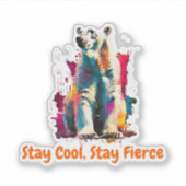 Sticker Ours polaire (Devant)