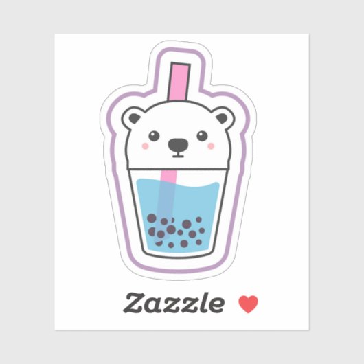 Sticker Ours Polaire Boba (Feuille)