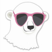 Sticker Ours polaire cool (Devant)