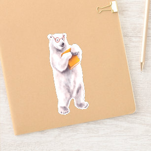 Sticker Ours Polaire Lover - animal Geek mignon