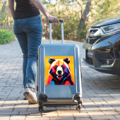 Sticker Ours polygonal de style abstrait (Valise Insitu)