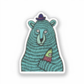 Sticker Ours Snacking (Recto)
